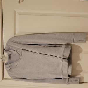 Side zip hooded sweatshirt